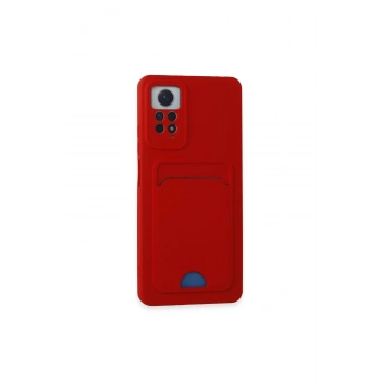 Redmi Note 12 Pro 4g Kılıf Kelvin Kartvizitli Silikon - Kırmızı