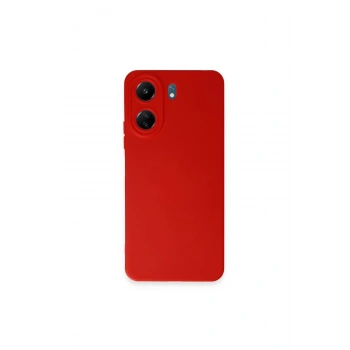 Redmi 13c Kılıf Nano İçi Kadife Silikon - Kırmızı