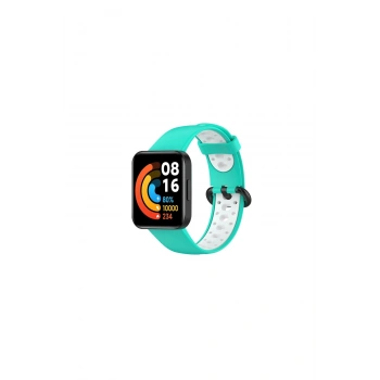 Redmi Watch 2 Spor Delikli Kordon (SAAT DEĞİLDİR) - Turkuaz-beyaz