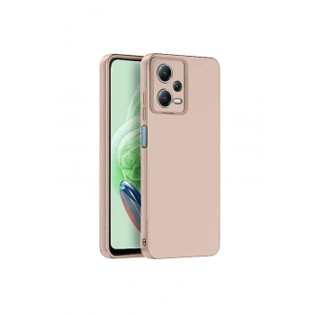 Redmi Note 12 Pro 5g Kılıf Nano İçi Kadife Silikon - Pudra