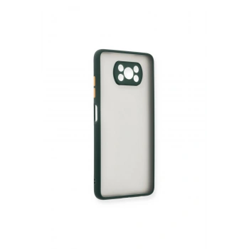 Pocophone X3 Kılıf Montreal Silikon Kapak - Yeşil