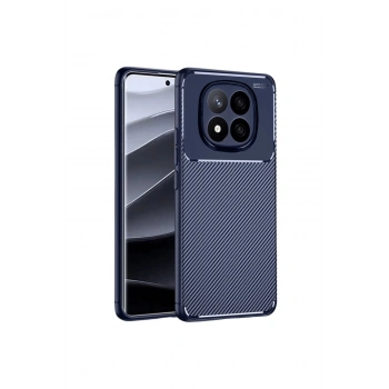 Redmi Note 14 Pro 5g Kılıf Auto Focus Karbon Kapak - Lacivert