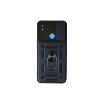 Redmi 9c Kılıf Pars Lens Yüzüklü Silikon - Lacivert