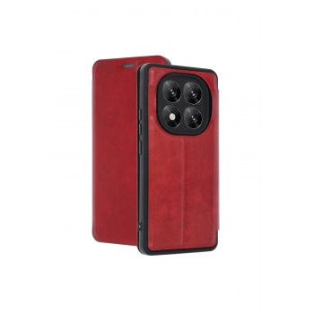 Redmi Note 14 Pro 5g Kılıf Flip Cover - Kırmızı