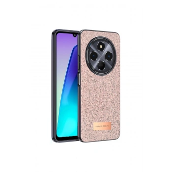 Onegif Redmi 14c Bright Simli Kapak - Pembe