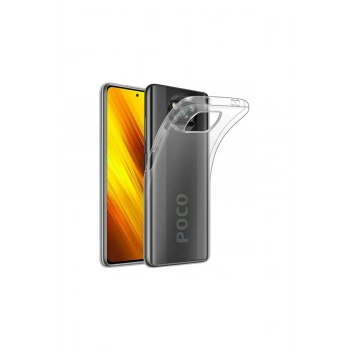 Pocophone X3 Kılıf Lüx Şeffaf Silikon