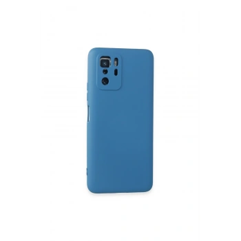 Poco X3 Gt Kılıf Nano İçi Kadife Silikon - Mavi