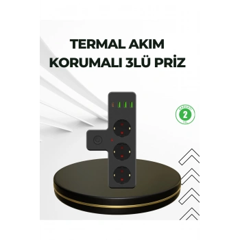 Masa Üstü Çoklu Priz USB ve Type-C Çıkışlı Güç Dağıtıcı