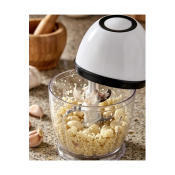 Şarjlı Mini Mutfak Doğrayıcı 450 ML Sebze Sarımsak Soğan Doğrayıcı