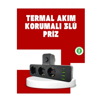 7 Portlu Çoklu Priz USB ve Type-C Girişli Akıllı Güç Ünitesi