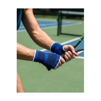 2 Adet Sporcu Bilek Desteği Esnek Nefes Alabilir Örgü Tasarım