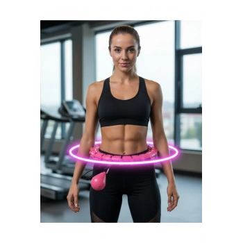 Evde Spor İçin Akıllı Hula Hoop Çemberi Bel Mor