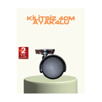 Kilitsiz Mini Tekerlek Ayak 4 cm 4’lü Set Kolay Montaj