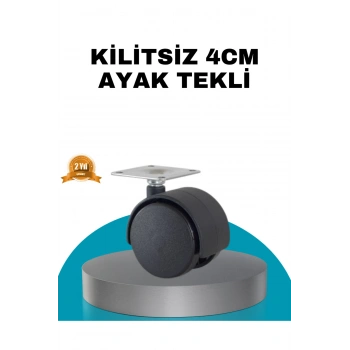 4 cm Kilitsiz Masa Ayağı Tekli Sessiz ve Akıcı Hareket
