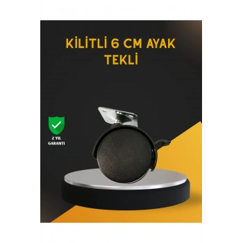 Mobilya İçin Kilitli 6 cm Ayak Tekli Satış