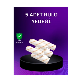 5’li Mini Rulo Boya Seti Duvar Tavan Emülsiyon Uygulama