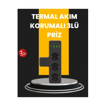 Ev ve Ofis İçin Akıllı Çoklu Priz 7 Girişli