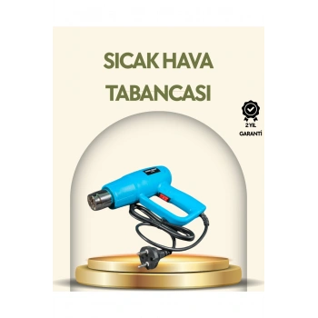 2000W Profesyonel 2 Kademeli Isı Tabancası Sıcak Hava Üfleme