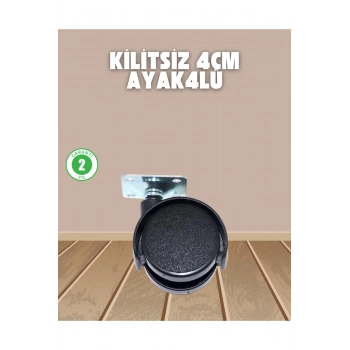 Sehpa ve Ekipmanlar İçin Kilitsiz 4 cm Ayak 4’lü
