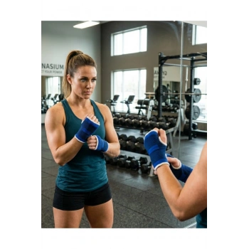 Sporcu Bilekliği 2li Set Nefes Alabilir Esnek Bilek Destek Bandı