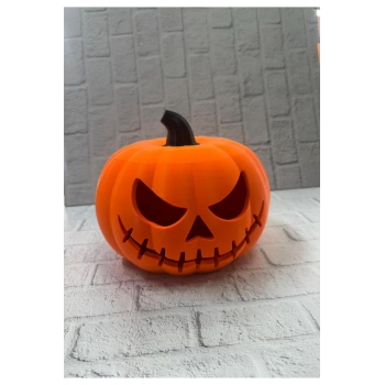 Kapaklı Balkabağı Dekor Kutusu 21×15 cm Halloween Temalı Saklama