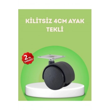 Kilitsiz 4 cm Mobilya Ayağı Tek Adet Pratik ve Dayanıklı