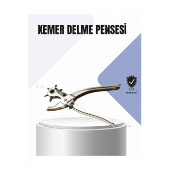 Kemer Delme Pensesi Çok Amaçlı 6 Farklı Delik Boyu Ayarlı Deri Delme Aleti