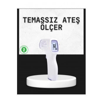 Temassız Termometre Hızlı Ölçüm Güvenli Dijital Ateş Ölçer
