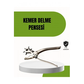 Deride Kemer Çanta Ayakkabı Delme Pensesi 6 Uçlu Döner Başlıklı Tamir Aleti