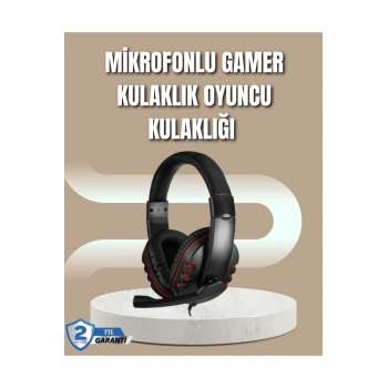 Mikrofonlu Oyun Kulaklığı – Mavi Işıklı, Uzun Süre Konforlu Kullanım