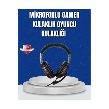 Bilgisayar Oyuncu Kulaklığı – Yumuşak Pedli, Dayanıklı İpli Kablo