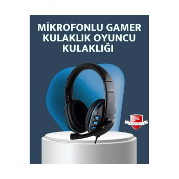 Stereo Mikrofonlu Kablolu Oyun Kulaklığı – Konforlu ve Net Ses İletimi