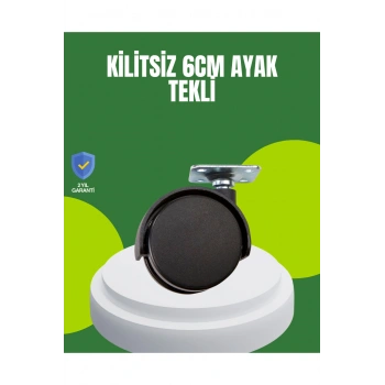 Kilitsiz 6 cm Tekerlek Ayak Tek Adet
