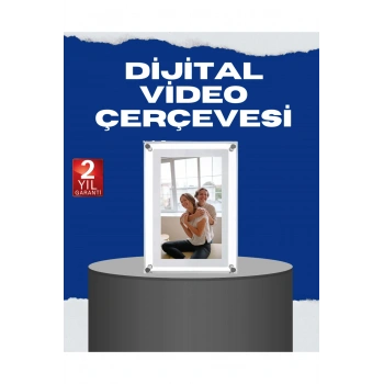 USB Type-C Destekli 7 İnç Dijital Fotoğraf Çerçevesi – Video ve Müzik Oynatma