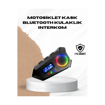 Bluetooth 5.4 İnterkom IP65 Toz ve Su Geçirmez LED Göstergeli