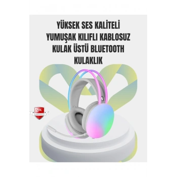 40mm Sürücülü RGB Kablosuz Kulaklık – Oyun ve Müzik için