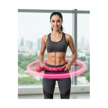 24 Bölüm Akıllı Hula Hoop Bel Masajlı Düşmeyen Spor Çemberi