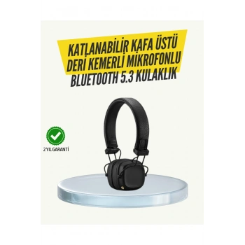 Ergonomik Konforlu Kablosuz Kulak Üstü Bluetooth Kulaklık