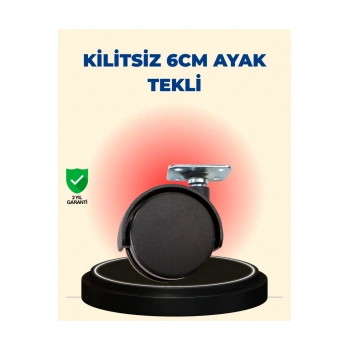 Masa ve Sehpa İçin 6 cm Kilitsiz Ayak Tekli