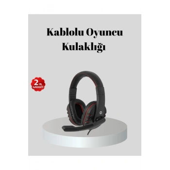 Stereo Ses Destekli Mikrofonlu Gaming Kulaklık – Yumuşak Pedli