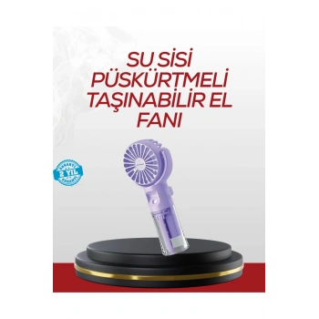 Type-C Şarjlı Taşınabilir Su Buharlı Mini Vantilatör