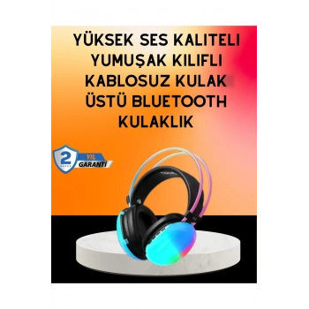 IPX4 Suya Dayanıklı Kablosuz Kulak Üstü Gaming Kulaklık