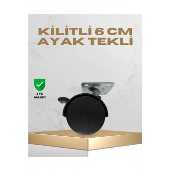 Sehpa ve Masa İçin 6 cm Kilitli Ayak