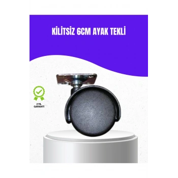 6 cm Kilitsiz Masa Ayağı Tekli Döner Tekerlek