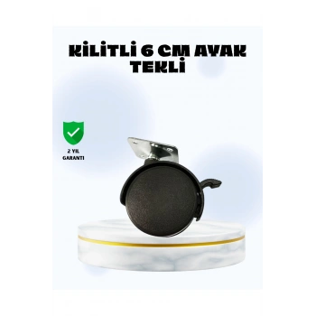 6 cm Kilitli Tekerlek Ayak Tek Adet
