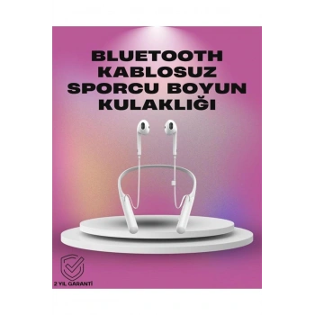 Uzun Pil Ömürlü Kablosuz Kulaklık – Boyun Askılı, 100 Saat Kullanım
