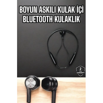 Kablolu Boyun Askılı Dijital Göstergeli Bluetooth Kulaklığı 60 Saat