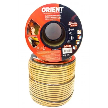 KAHVERENGİ 100MT2X50MTBOBİN FİTİL KAPI PENCERE BANT (5324)