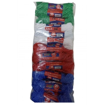 KALE Plastik Çamaşır ipi 20 Metre 24 Adet (5324)