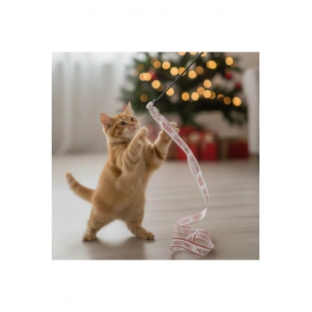 Yılbaşı Temalı Kedi Oyun Oltası